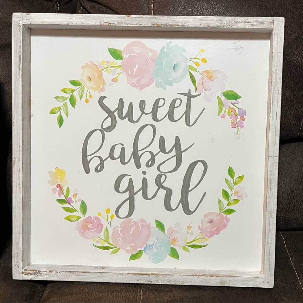 Nursery wooden wall decor